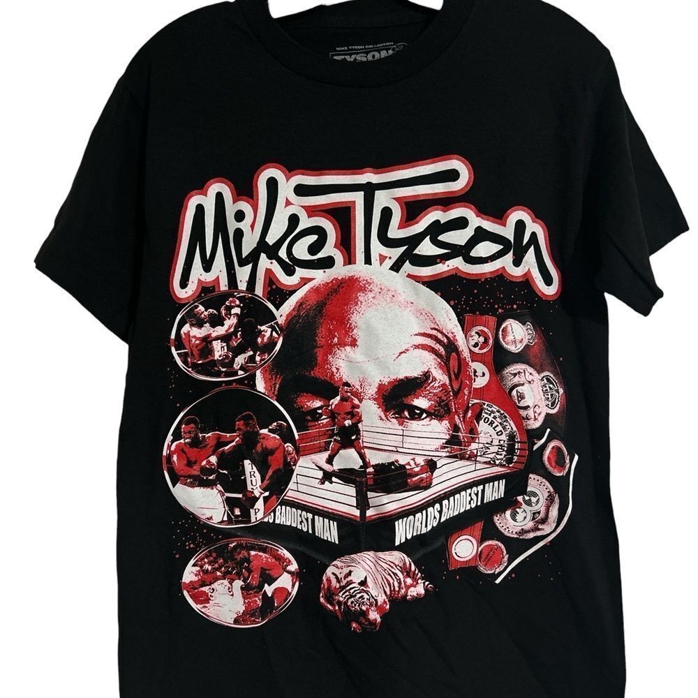 Mike Tyson Black Graphic Men's T-Shirt